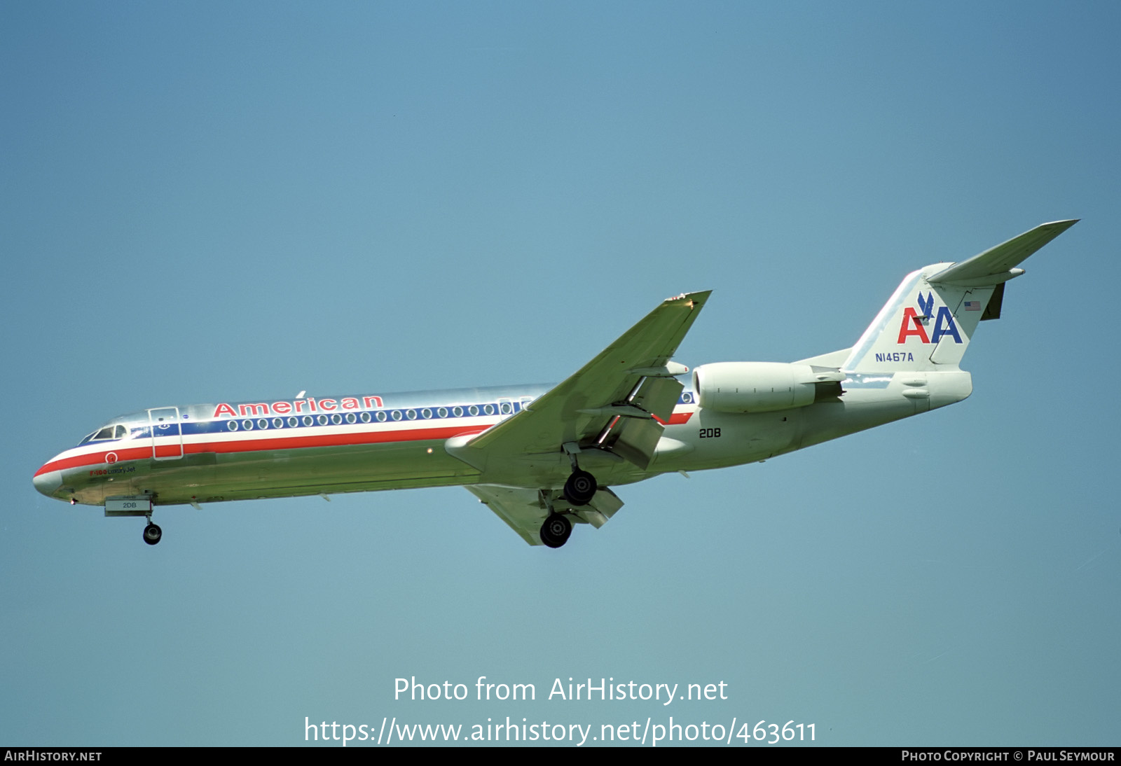 Aircraft Photo of N1467A | Fokker 100 (F28-0100) | American Airlines | AirHistory.net #463611