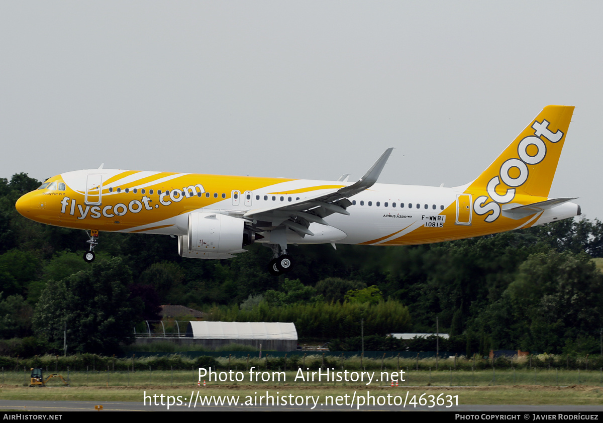 Aircraft Photo of F-WWBI / 9V-TNF | Airbus A320-271N | Scoot | AirHistory.net #463631