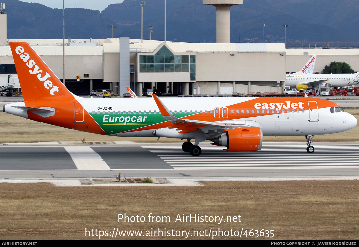 Aircraft Photo of G-UZHO | Airbus A320-251N | EasyJet | AirHistory.net #463635