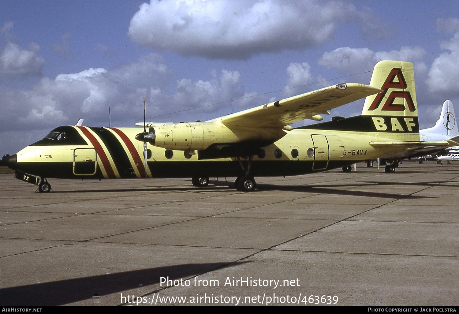 Aircraft Photo of G-BAVX | Handley Page HPR-7 Herald 214 | British Air Ferries - BAF | AirHistory.net #463639