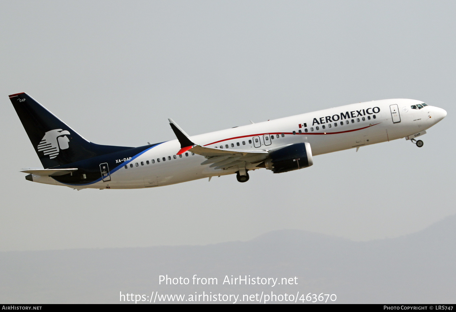 Aircraft Photo of XA-DAP | Boeing 737-8 Max 8 | AeroMéxico | AirHistory.net #463670