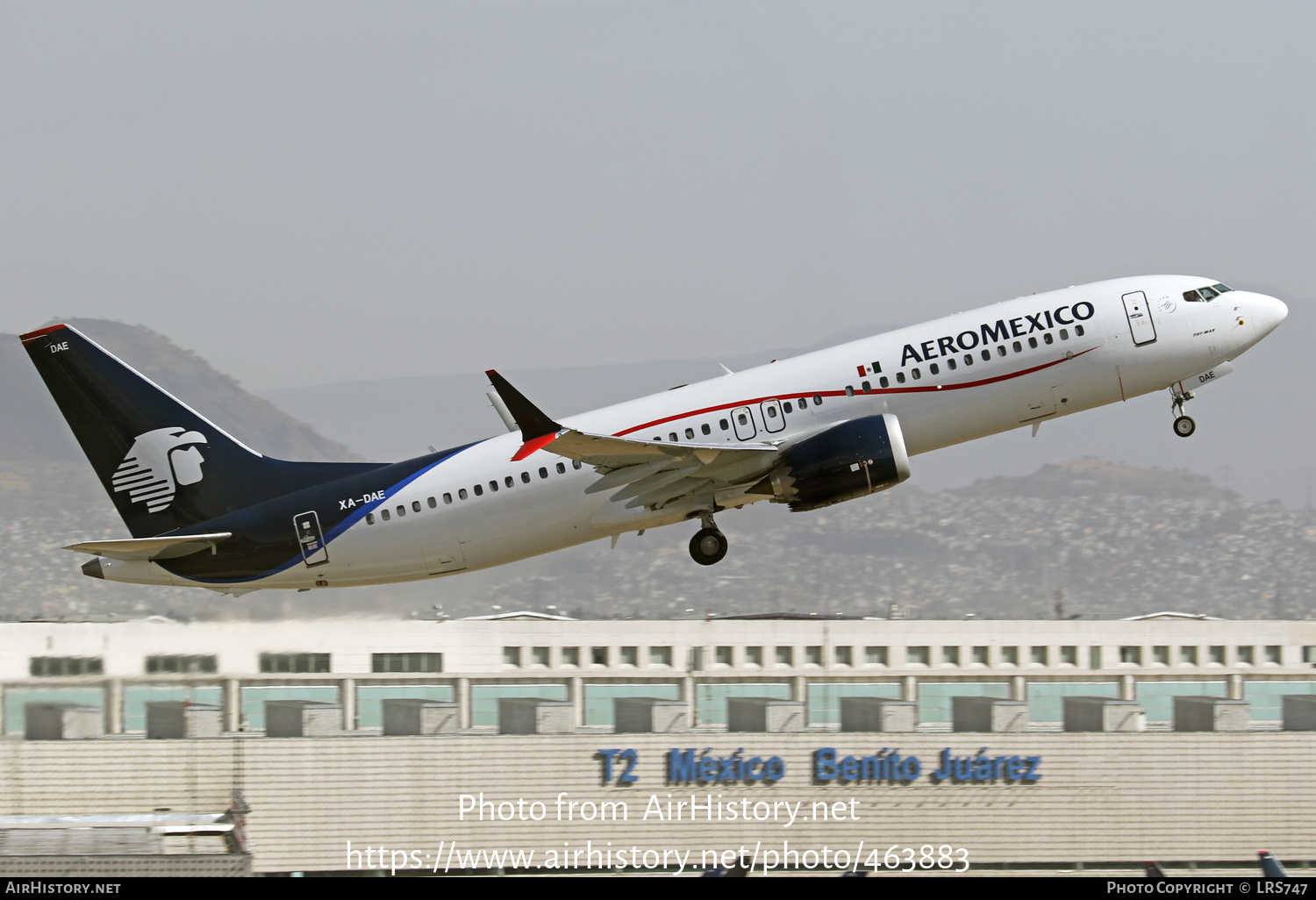 Aircraft Photo of XA-DAE | Boeing 737-8 Max 8 | AeroMéxico | AirHistory.net #463883