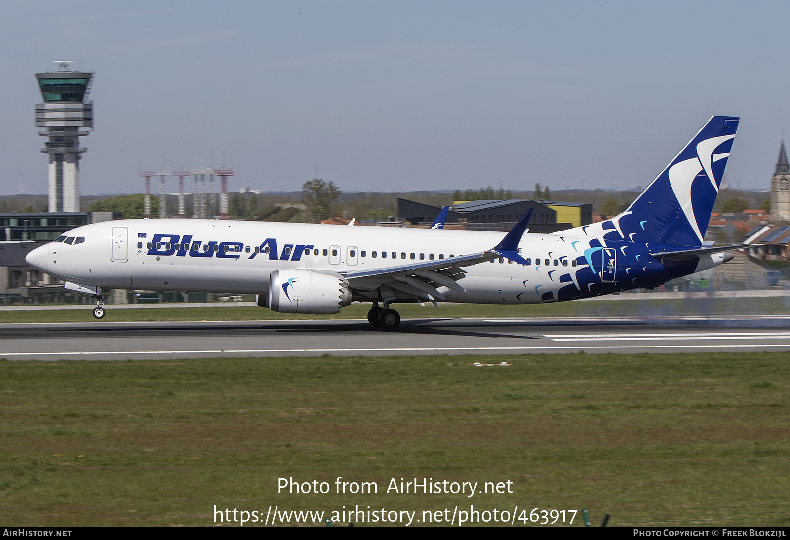 Aircraft Photo of YR-MXE | Boeing 737-8 Max 8 | Blue Air | AirHistory.net #463917