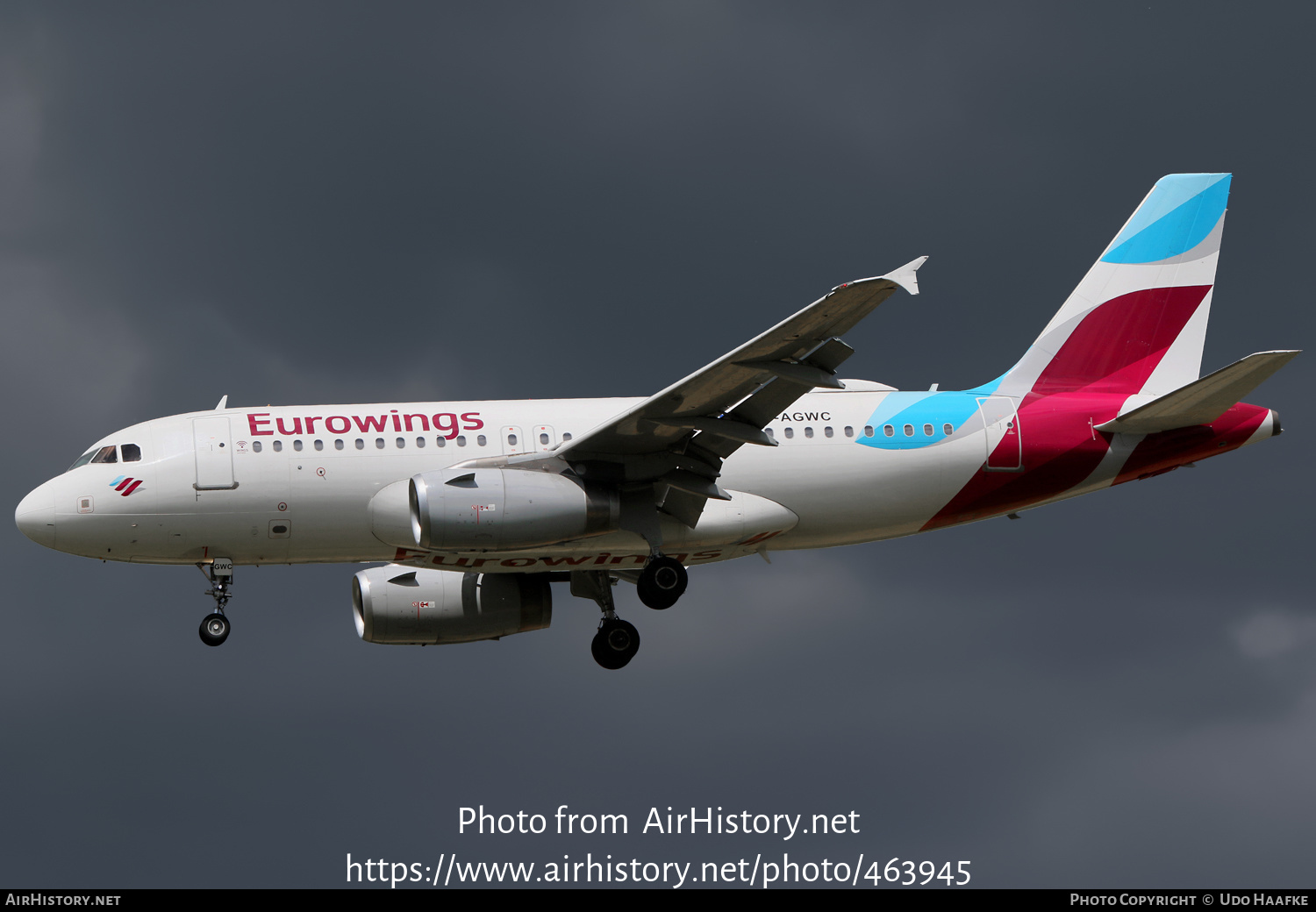 Aircraft Photo of D-AGWC | Airbus A319-132 | Eurowings | AirHistory.net #463945