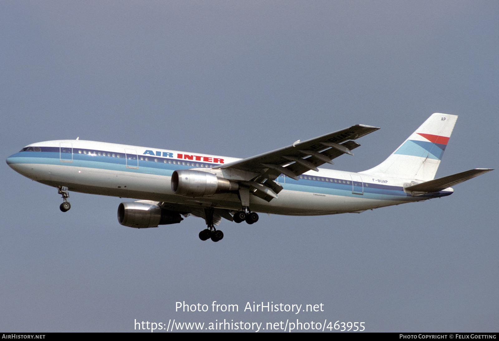 Aircraft Photo of F-BUAP | Airbus A300B2-1C | Air Inter | AirHistory.net #463955