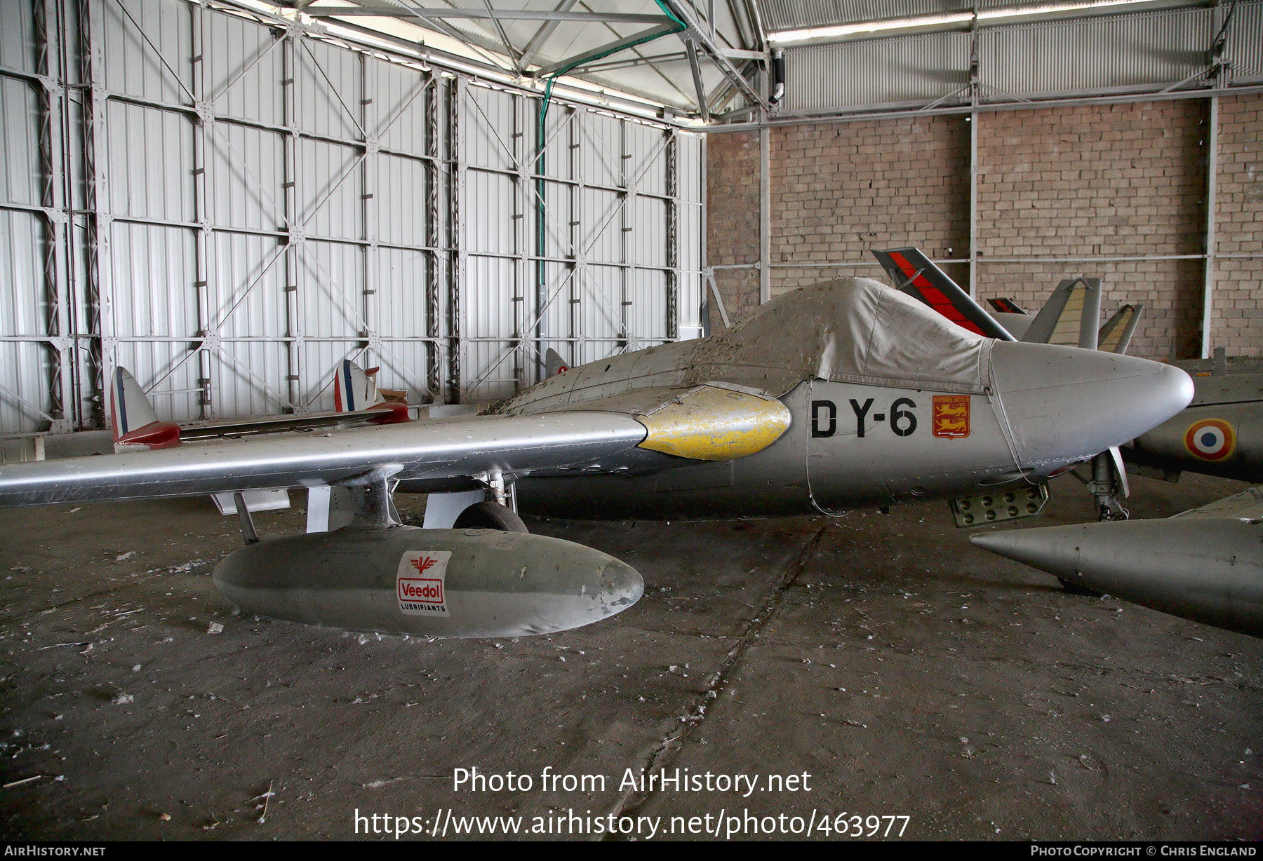 Aircraft Photo of F-AZHY | De Havilland D.H. 100 Vampire FB6 | France - Air Force | AirHistory.net #463977