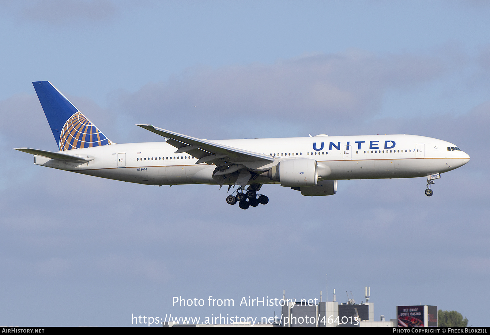 Aircraft Photo of N78002 | Boeing 777-224/ER | United Airlines | AirHistory.net #464013