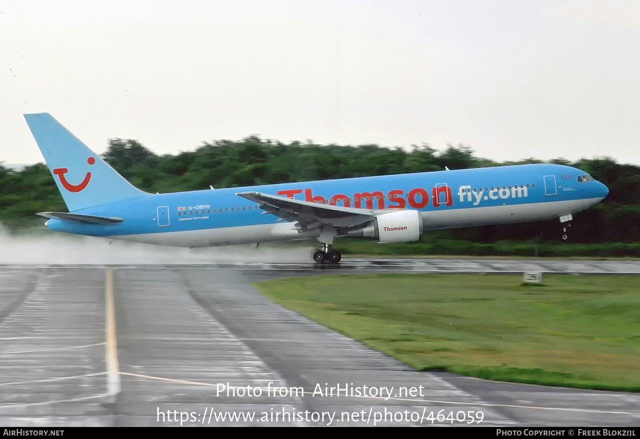 Aircraft Photo of G-OBYH | Boeing 767-304/ER | Thomsonfly | AirHistory.net #464059