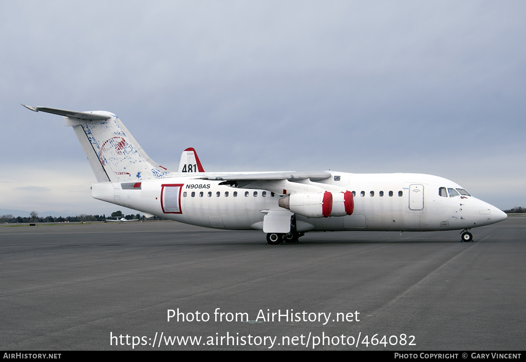 Aircraft Photo of N908AS | British Aerospace BAe-146-200 | AirHistory.net #464082