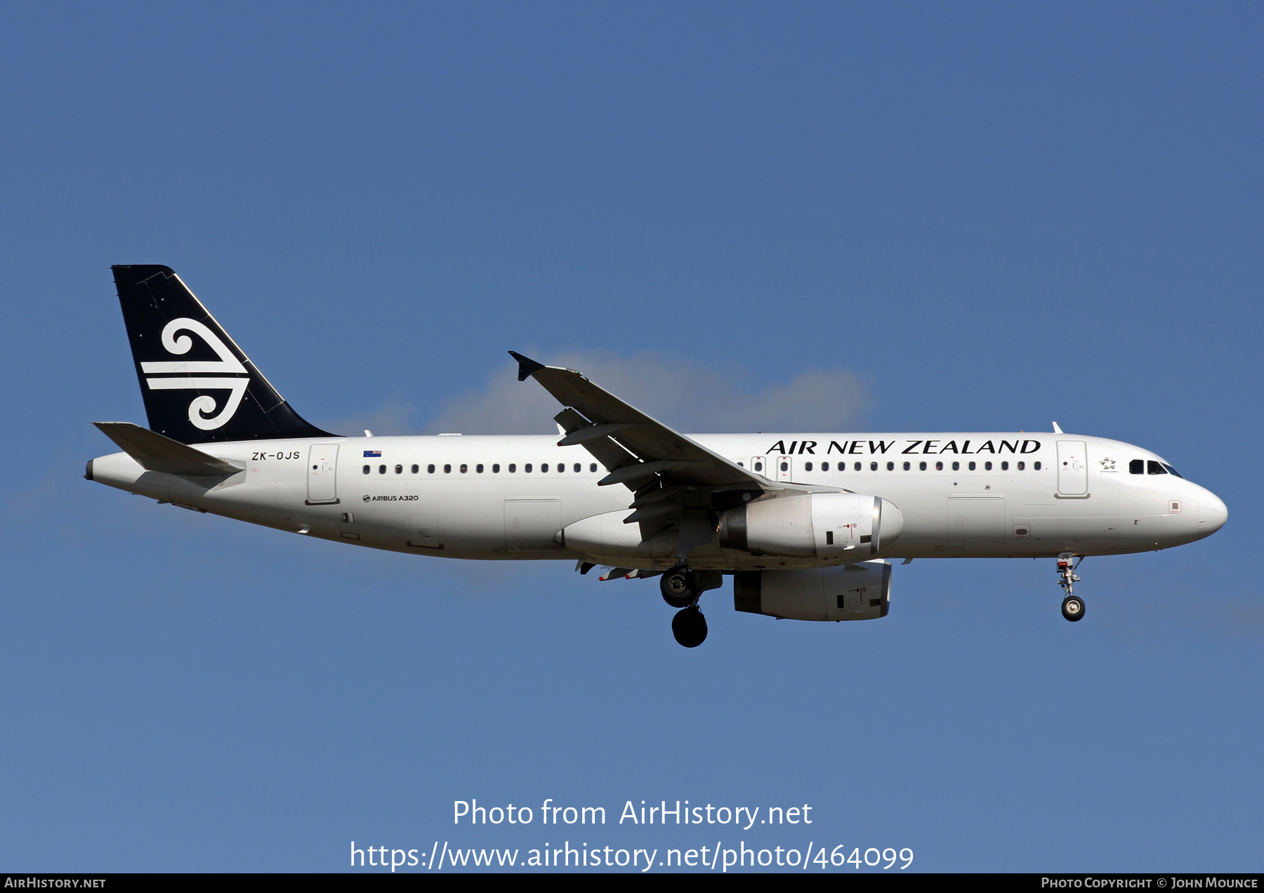 Aircraft Photo of ZK-OJS | Airbus A320-232 | Air New Zealand | AirHistory.net #464099