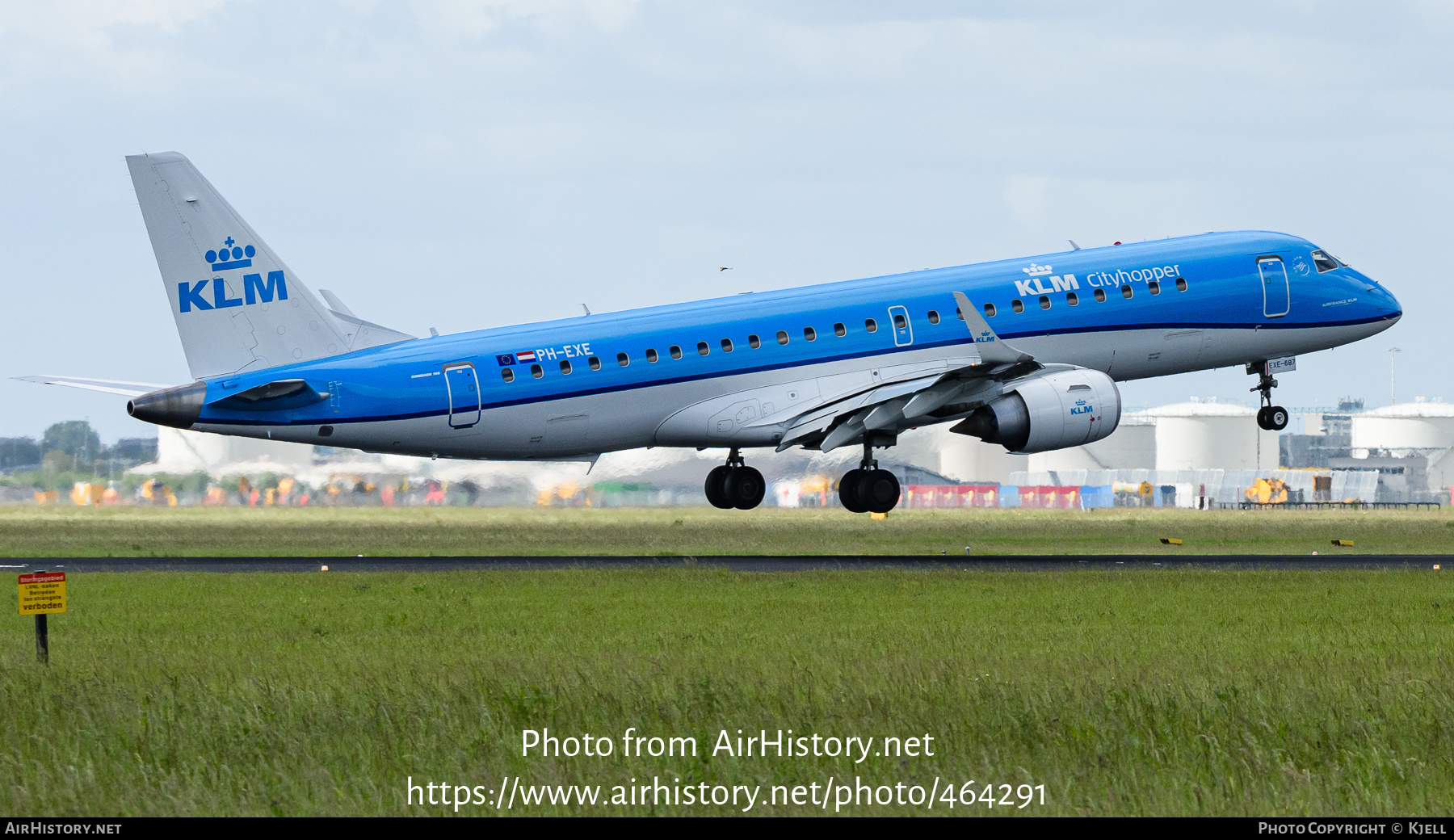 Aircraft Photo of PH-EXE | Embraer 190STD (ERJ-190-100STD) | KLM Cityhopper | AirHistory.net #464291