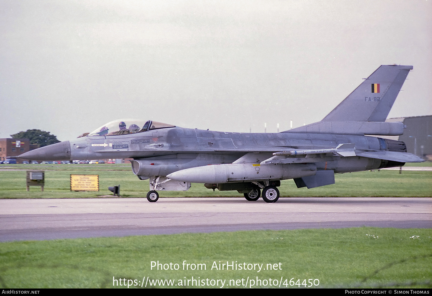 Aircraft Photo of FA-82 | General Dynamics F-16A Fighting Falcon | Belgium - Air Force | AirHistory.net #464450