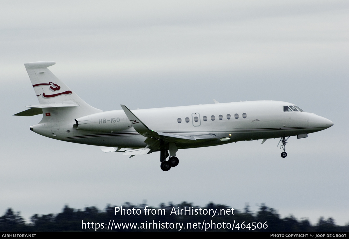 Aircraft Photo of HB-IGO | Dassault Falcon 2000EX | Cat Aviation | AirHistory.net #464506