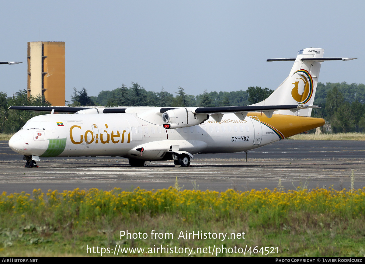 Aircraft Photo of OY-YDZ | ATR ATR-72-600 (ATR-72-212A) | Golden Myanmar Airlines | AirHistory.net #464521