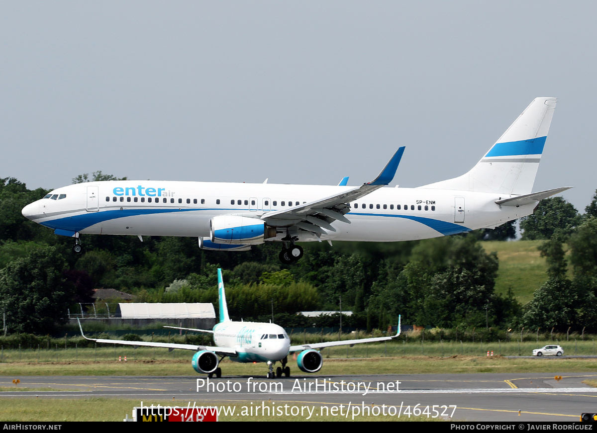 Aircraft Photo of SP-ENM | Boeing 737-8CX | Enter Air | AirHistory.net #464527