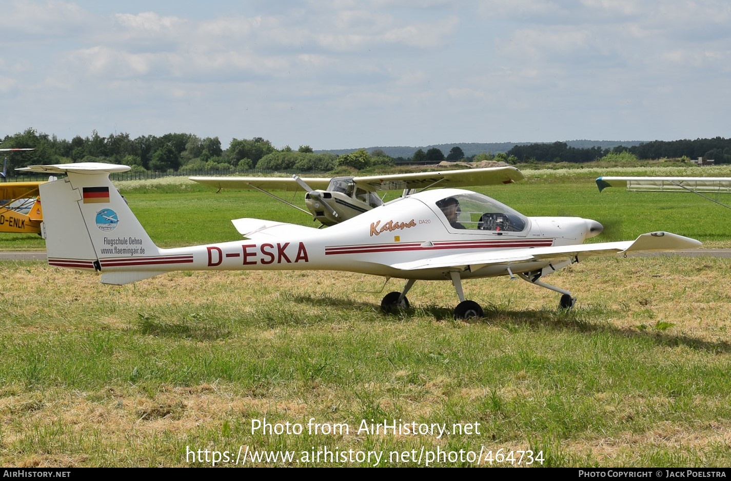 Aircraft Photo of D-ESKA | Diamond DA20A-1 Katana | Flugschule Oehna | AirHistory.net #464734