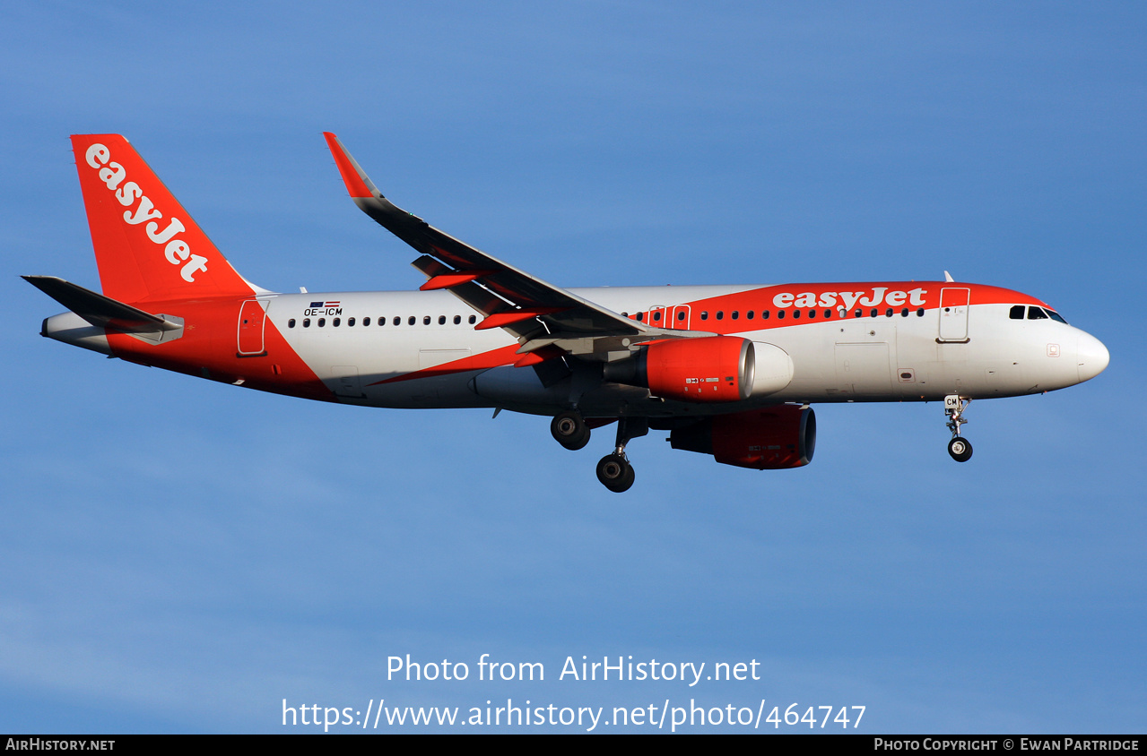 Aircraft Photo of OE-ICM | Airbus A320-214 | EasyJet | AirHistory.net #464747