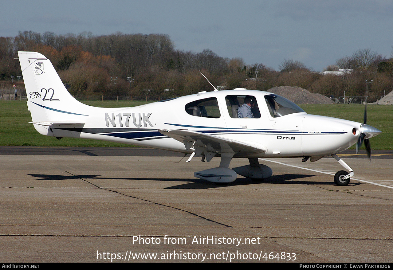 Aircraft Photo of N17UK | Cirrus SR-22 G1 | AirHistory.net #464833