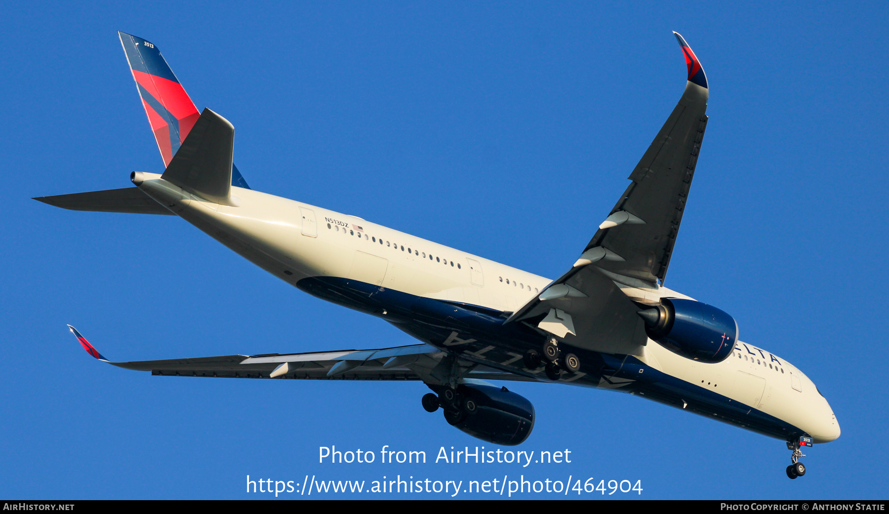 Aircraft Photo of N513DZ | Airbus A350-941 | Delta Air Lines | AirHistory.net #464904