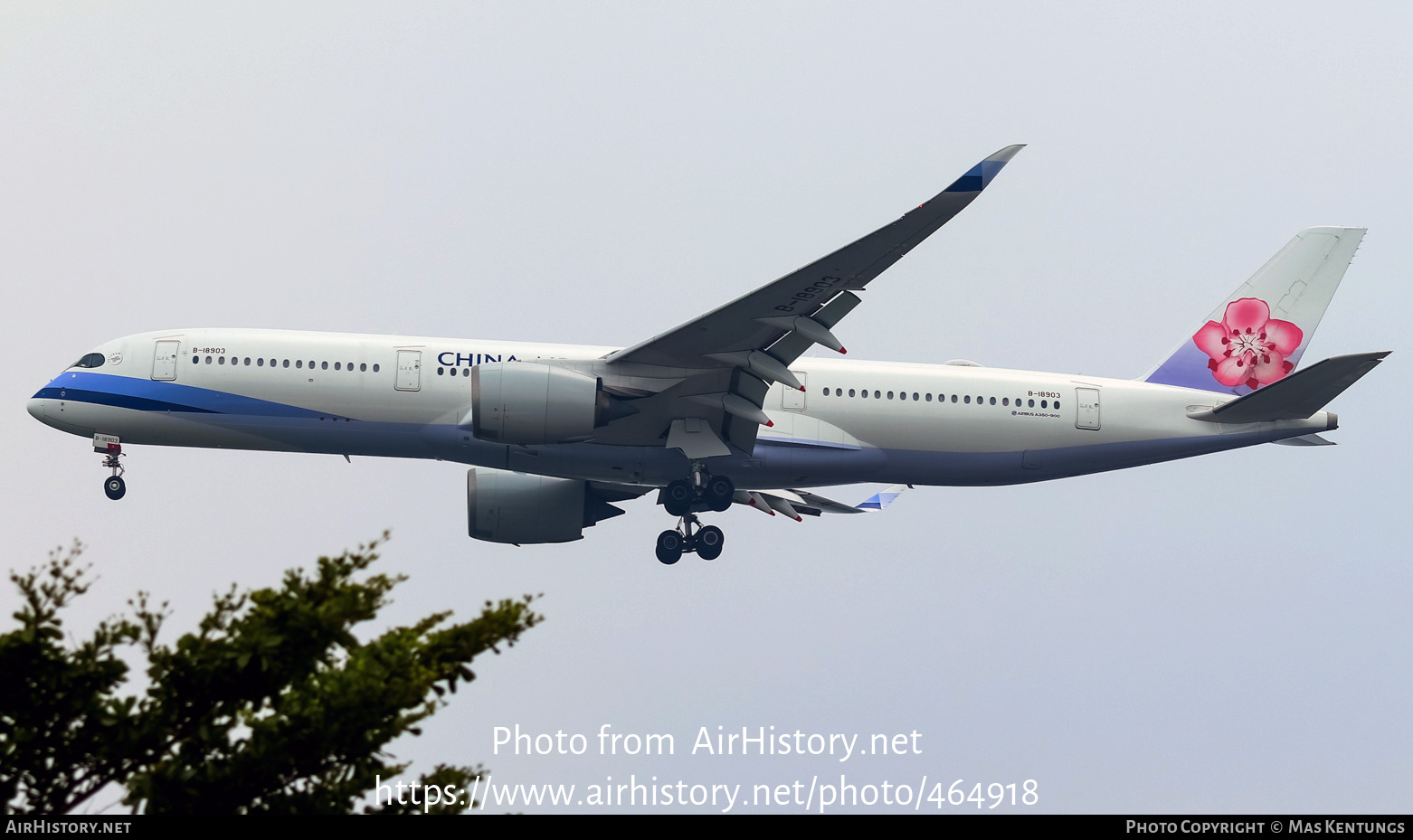 Aircraft Photo of B-18903 | Airbus A350-941 | China Airlines | AirHistory.net #464918