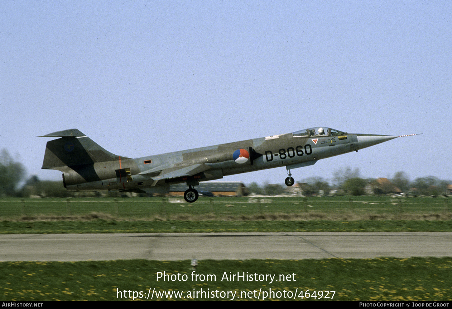 Aircraft Photo of D-8060 | Lockheed F-104G Starfighter | Netherlands - Air Force | AirHistory.net #464927