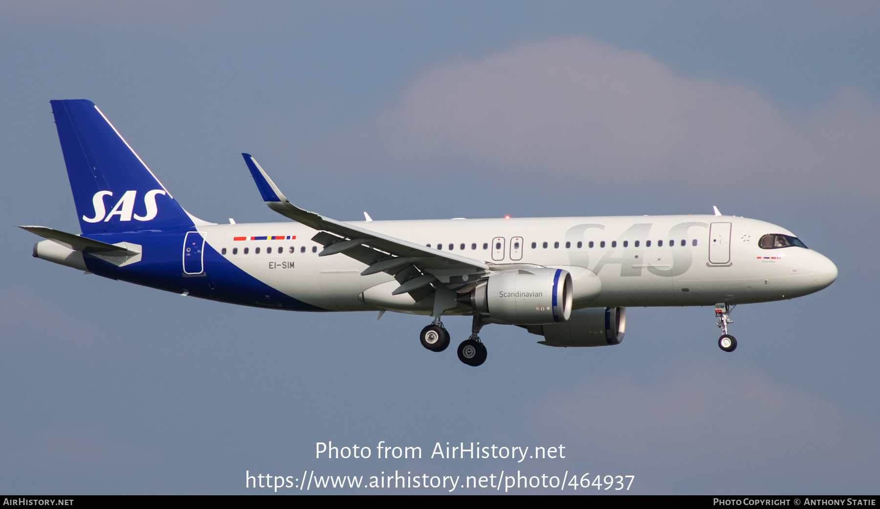 Aircraft Photo of EI-SIM | Airbus A320-251N | Scandinavian Airlines - SAS | AirHistory.net #464937