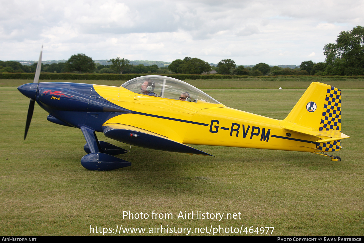 Aircraft Photo of G-RVPM | Van's RV-4 | AirHistory.net #464977