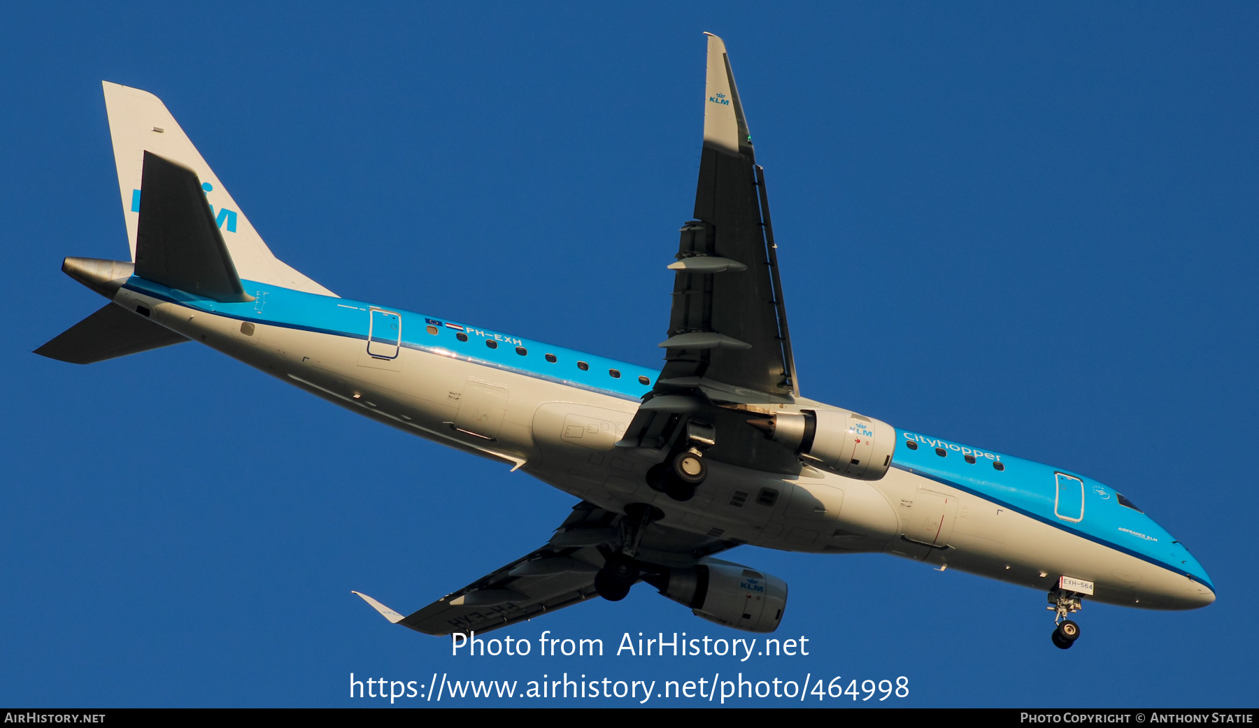 Aircraft Photo of PH-EXH | Embraer 175STD (ERJ-170-200STD) | KLM Cityhopper | AirHistory.net #464998