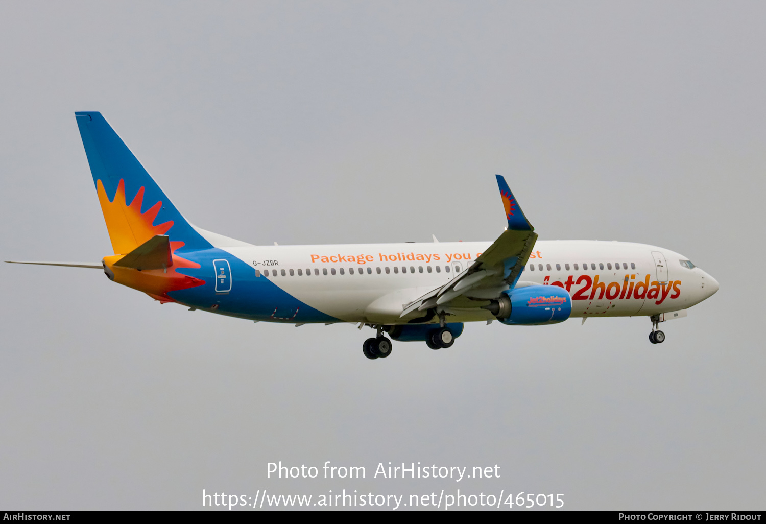 Aircraft Photo of G-JZBR | Boeing 737-800 | Jet2 Holidays | AirHistory.net #465015