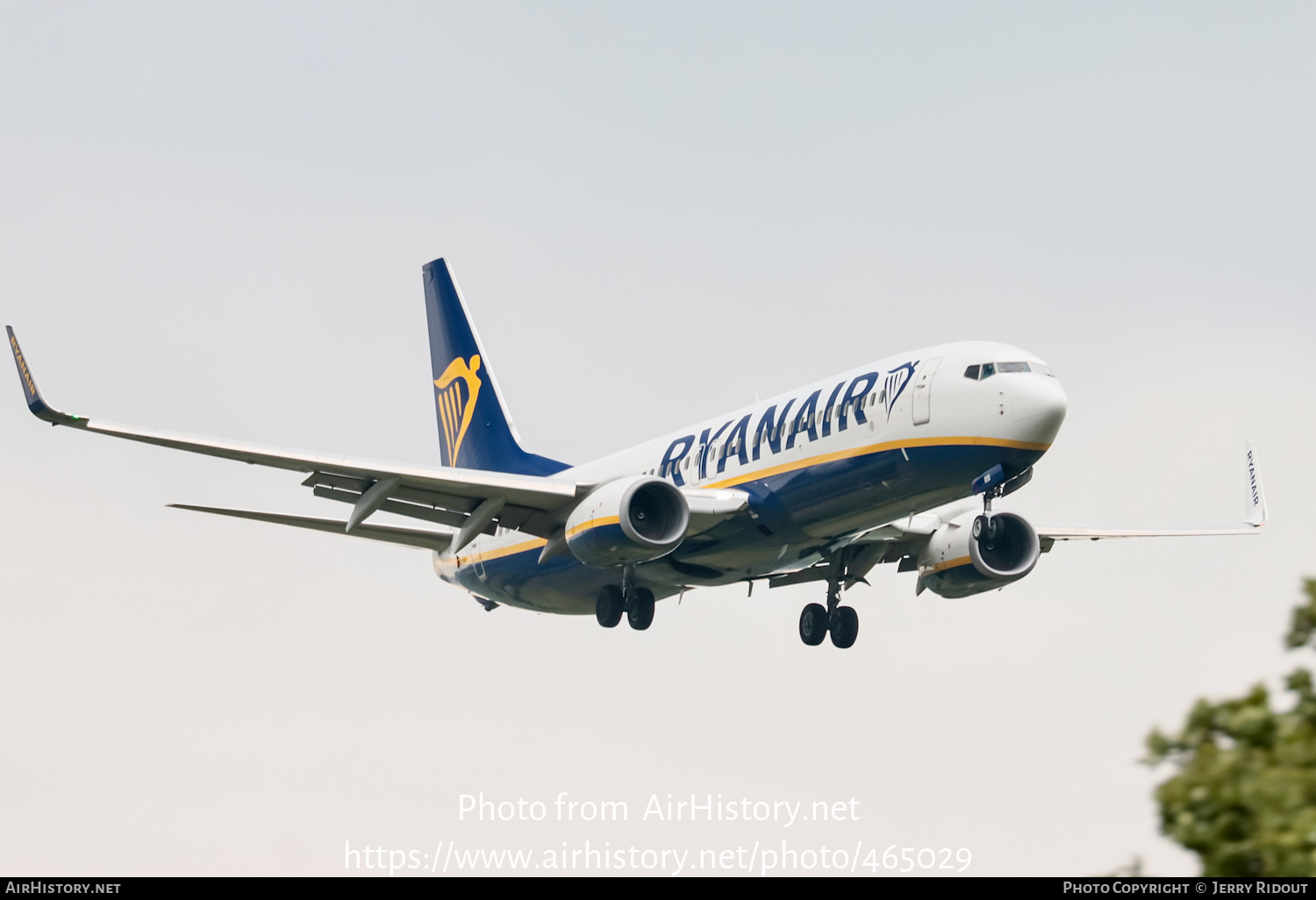 Aircraft Photo of SP-RSI | Boeing 737-800 | Ryanair | AirHistory.net #465029