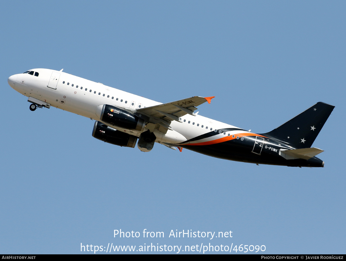 Aircraft Photo of G-POWK | Airbus A320-233 | Titan Airways | AirHistory.net #465090