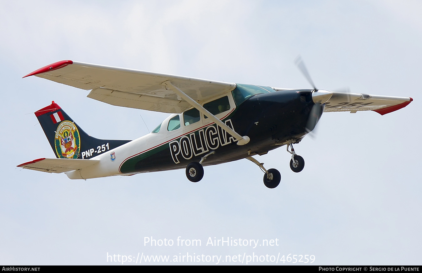 Aircraft Photo of PNP-251 | Cessna P206 Super Skylane | Peru - Police | AirHistory.net #465259