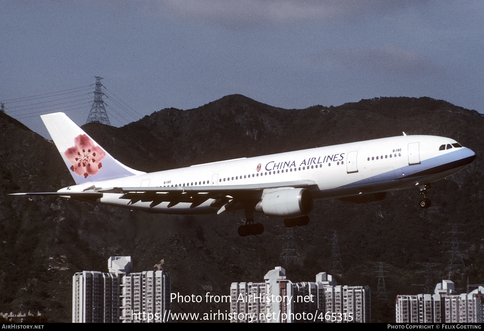 Aircraft Photo Of B-190 | Airbus A300B4-220 | China Airlines ...