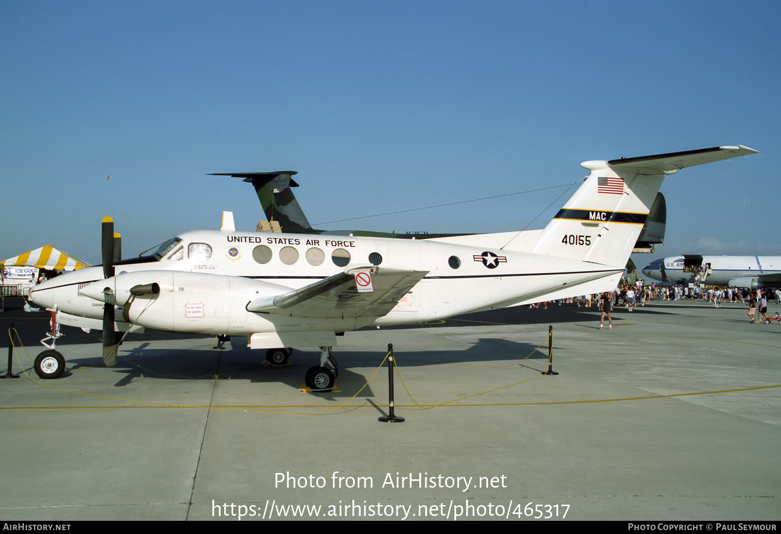 Aircraft Photo of 84-0155 / 40155 | Beech C-12F Huron (B200C) | USA - Air Force | AirHistory.net #465317