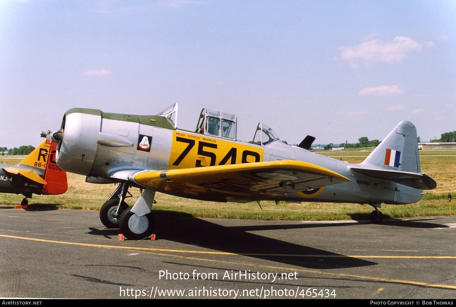 Aircraft Photo of N95WM / 7549 | North American AT-6D Texan | UK - Air Force | AirHistory.net #465434