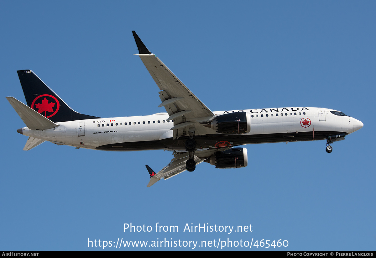 Aircraft Photo of C-GEIV | Boeing 737-8 Max 8 | Air Canada | AirHistory.net #465460