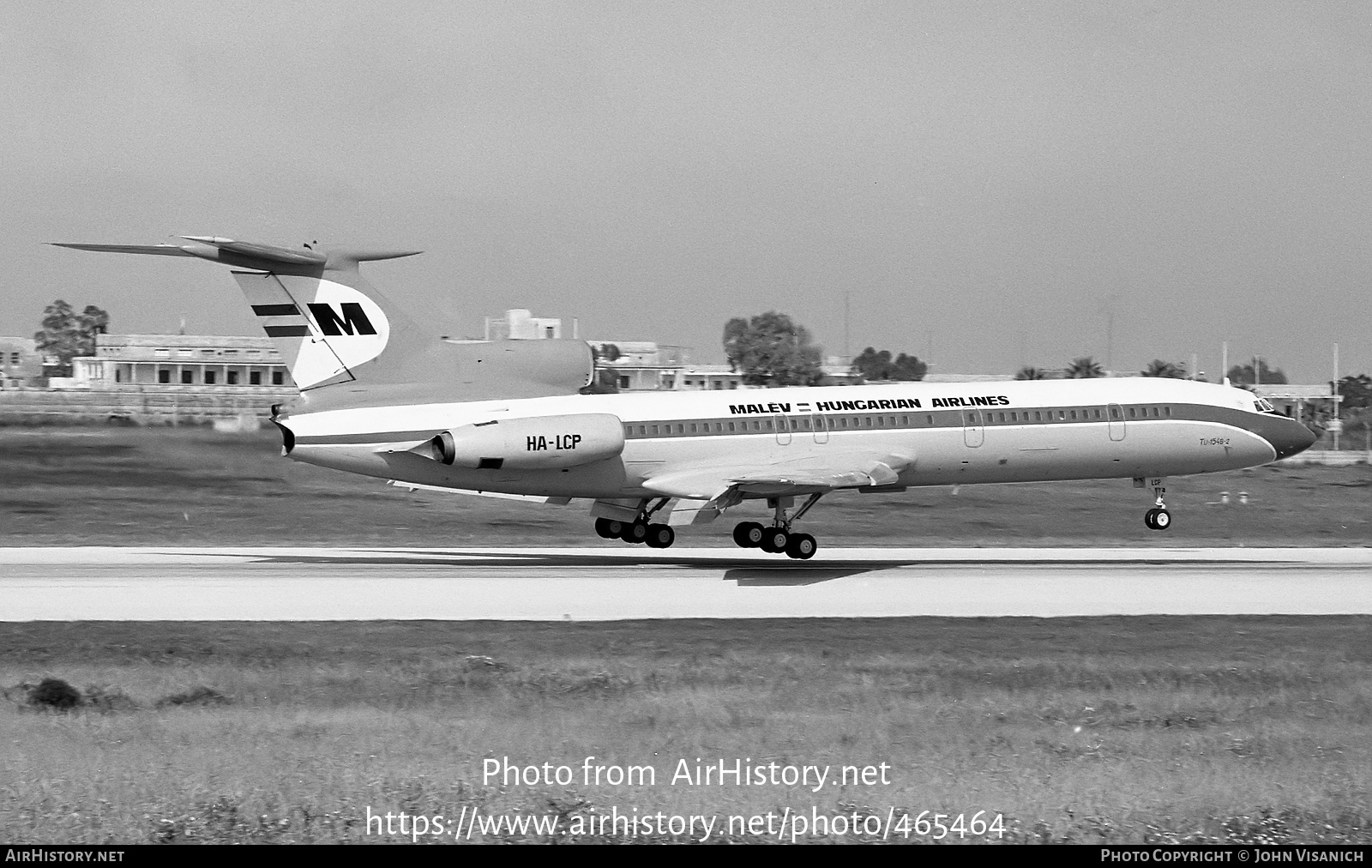 Aircraft Photo of HA-LCP | Tupolev Tu-154B-2 | Malév - Hungarian Airlines | AirHistory.net #465464