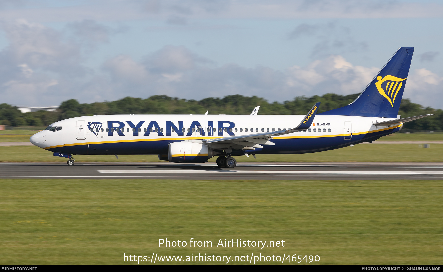 Aircraft Photo of EI-EVE | Boeing 737-8AS | Ryanair | AirHistory.net #465490