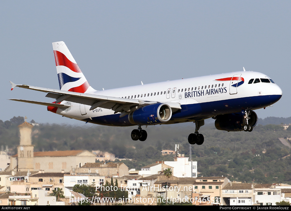 Aircraft Photo of G-EUYL | Airbus A320-232 | British Airways | AirHistory.net #465531