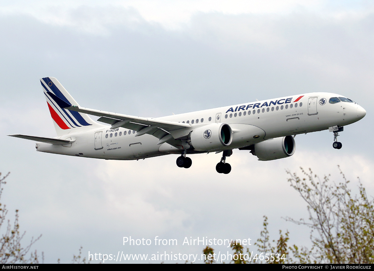 Aircraft Photo of F-HZUB | Airbus A220-371 (BD-500-1A11) | Air France | AirHistory.net #465534