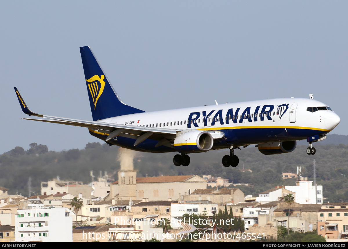 Aircraft Photo of 9H-QBV | Boeing 737-8AS | Ryanair | AirHistory.net #465541