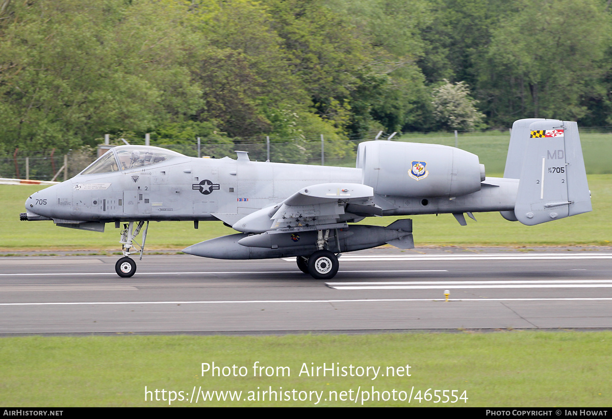 Aircraft Photo of 78-0705 / AF78-705 | Fairchild A-10C Thunderbolt II | USA - Air Force | AirHistory.net #465554