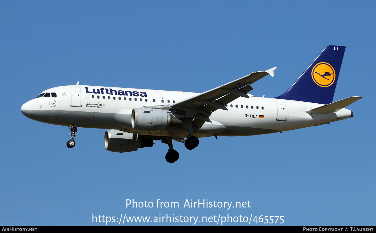 Aircraft Photo of D-AILA | Airbus A319-114 | Lufthansa | AirHistory.net #465575