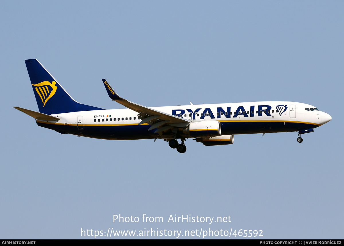 Aircraft Photo of EI-EKY | Boeing 737-8AS | Ryanair | AirHistory.net #465592