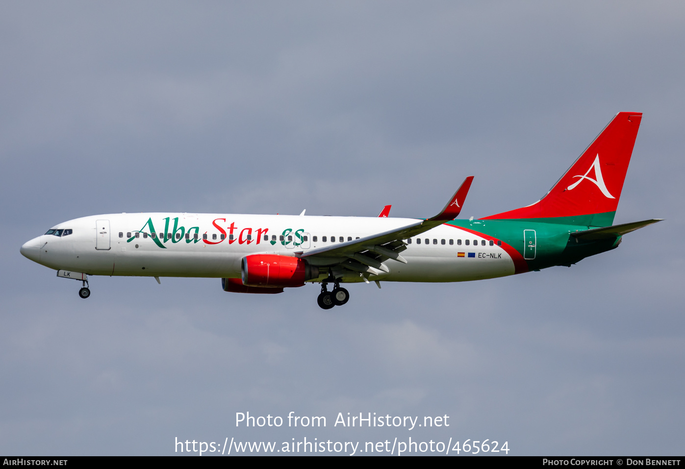 Aircraft Photo of EC-NLK | Boeing 737-81M | AlbaStar | AirHistory.net #465624