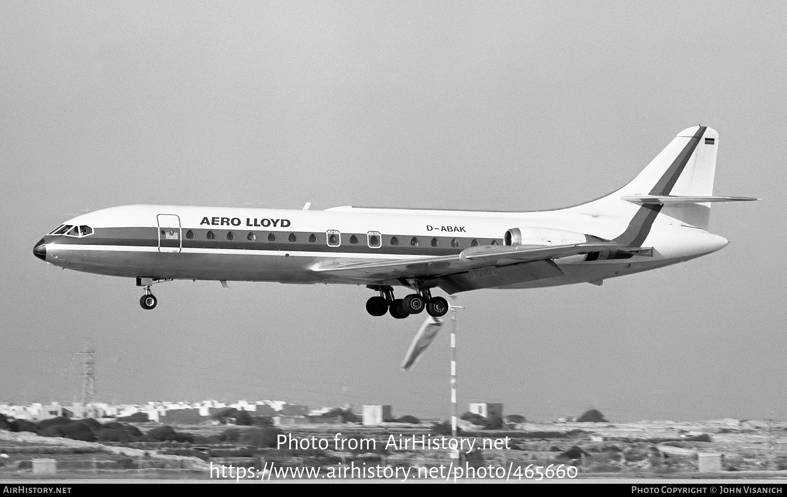 Aircraft Photo of D-ABAK | Sud SE-210 Caravelle 10B1R | Aero Lloyd | AirHistory.net #465660