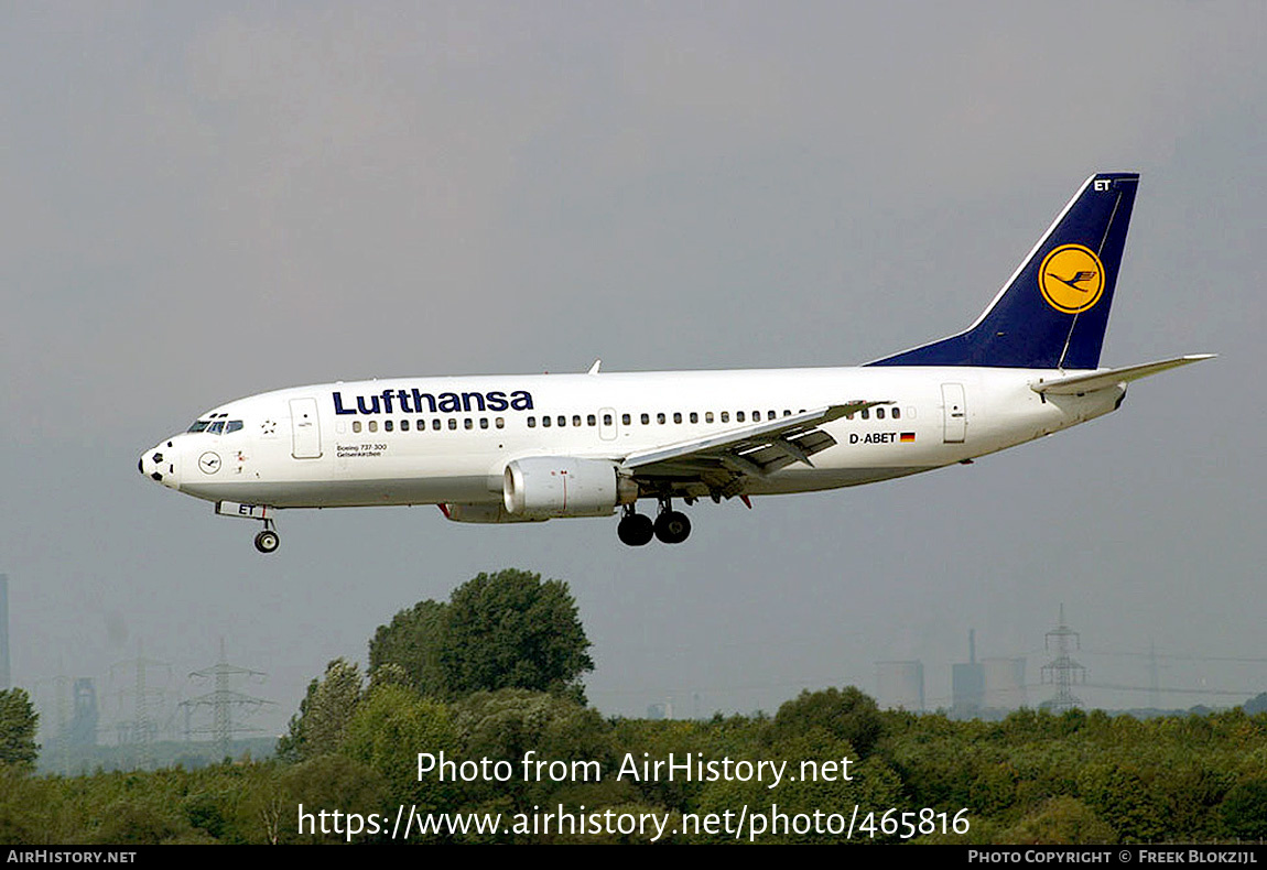 Aircraft Photo of D-ABET | Boeing 737-330 | Lufthansa | AirHistory.net #465816