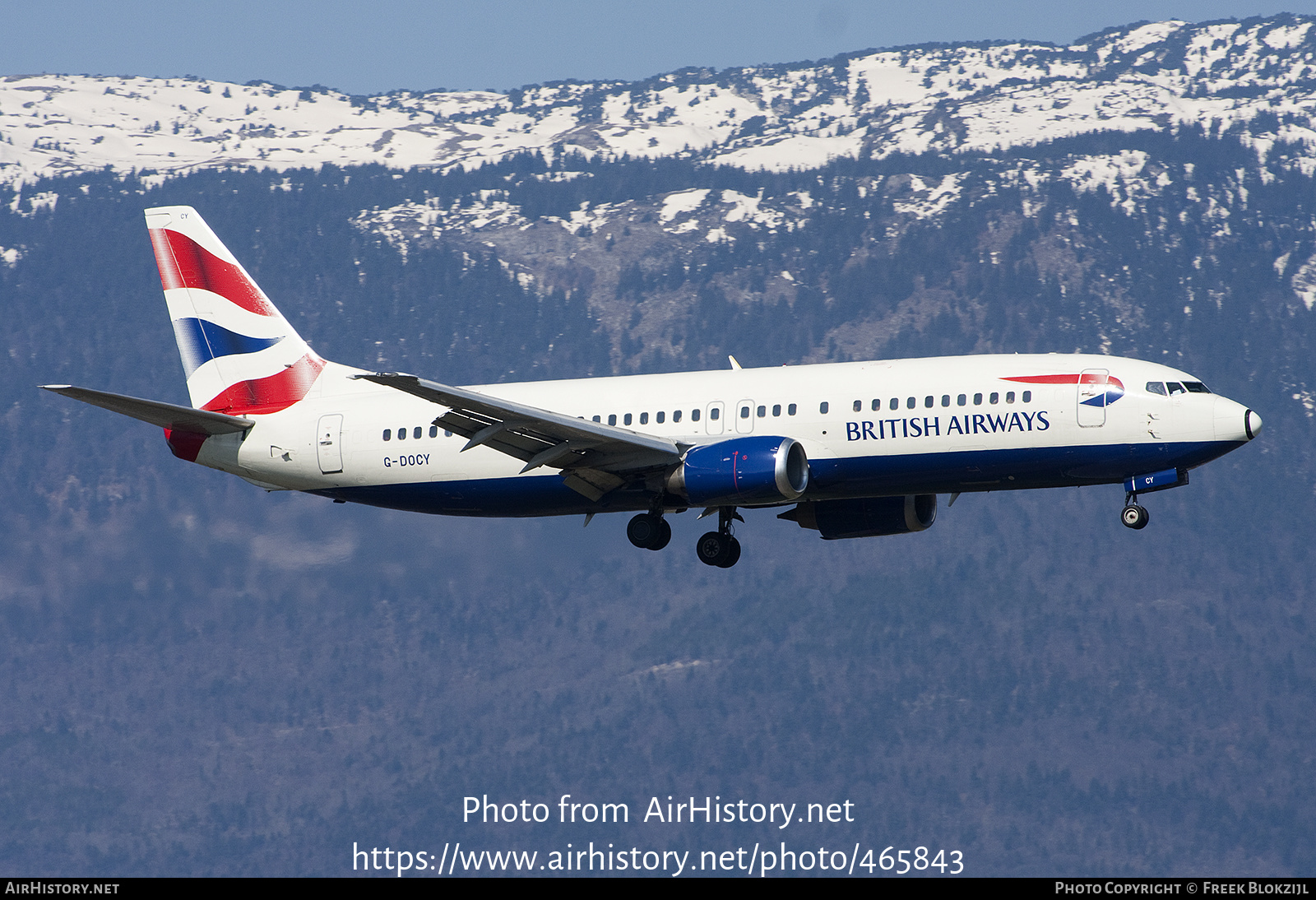 Aircraft Photo of G-DOCY | Boeing 737-436 | British Airways | AirHistory.net #465843