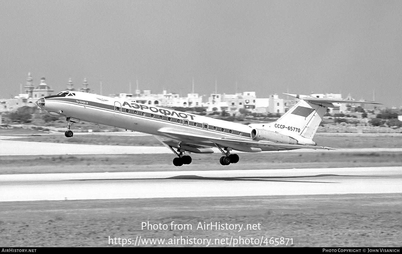 Aircraft Photo of CCCP-65770 | Tupolev Tu-134A | Aeroflot | AirHistory.net #465871