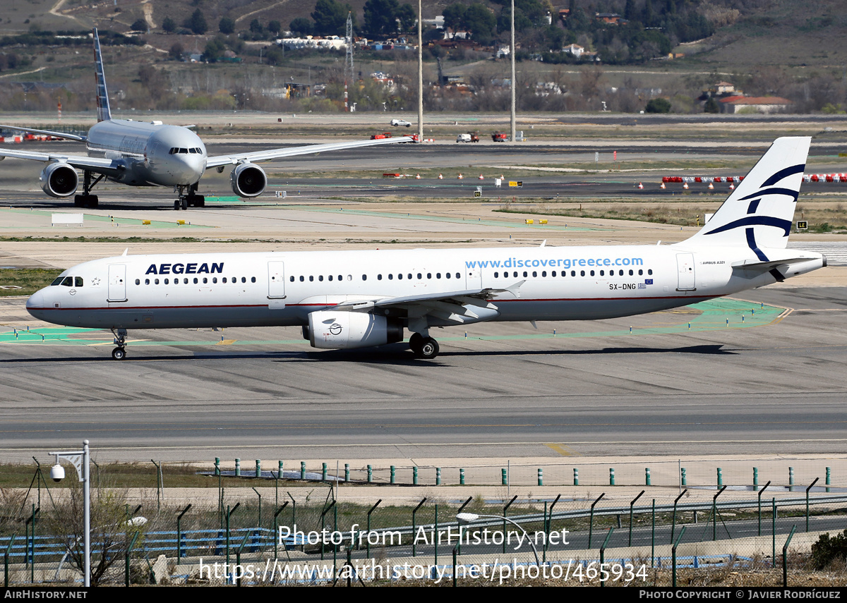 Aircraft Photo of SX-DNG | Airbus A321-231 | Aegean Airlines | AirHistory.net #465934